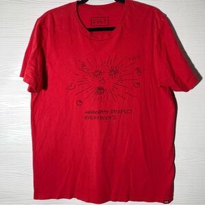 Cult Nobody’s Perfect Everybody’s Fucked Red Graphic Tee LRG